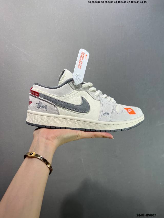 公司级Nike Air Jordan 1 Low 定制配色 定制Aj联名-高端定制 低帮复古文化板鞋 #定制鞋盒 大厂纯原品质出货 超高清洁度 皮料切割干净无任