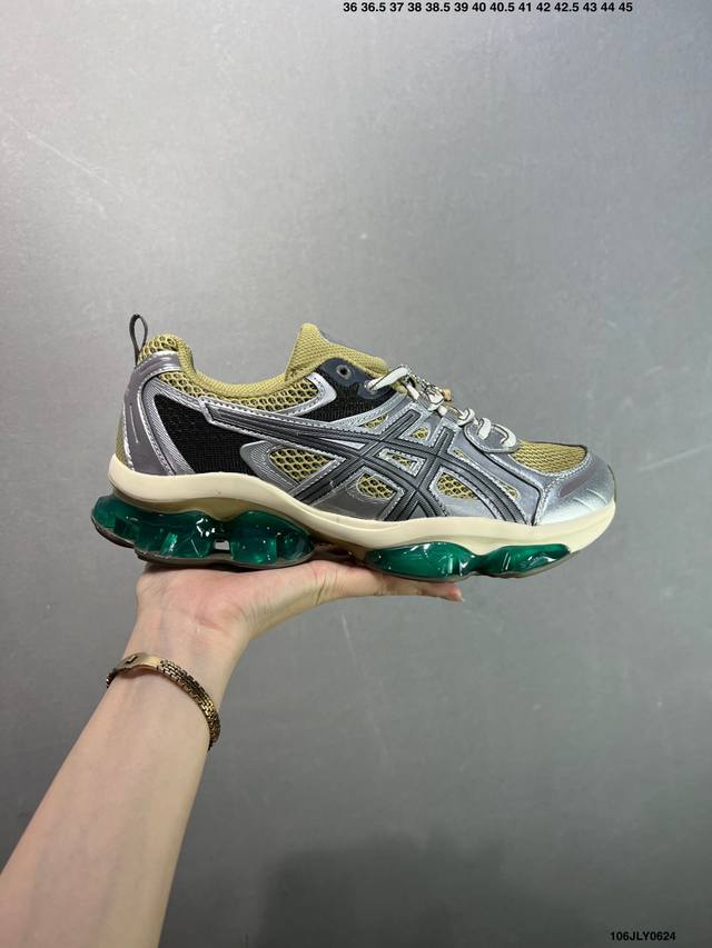 公司级Asics Gel-Quantum Kinetic 亚瑟士 复古休闲运动鞋厚底增高老爹鞋 #采用 Gel Scutoid 技术的橡胶鞋底。在拥有拥有相同外