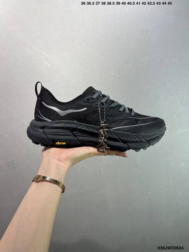 公司级Satisfy X Hoka Running Mafate Trail 全新配色 网面透气 运动鞋 此球鞋继承了Hoka的经典越野鞋型Mafate Spe