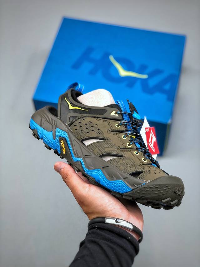 Hoka M M Tor Trafa Men's 纯原鞋开模 最正确顶级版 户外登山 溯溪Hoka凉鞋 Me+阿B组合正确大底货号：1016311 尺码：36