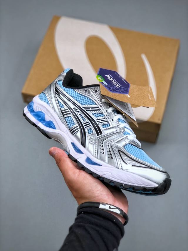 Asics Gel-Kayano 14 公司级版本 银灰绿亚瑟士运动休闲透气专业跑鞋 采用工程弹性双层再生针织密度鞋面材质后跟3D可视Gel缓震乳胶物料升级Ff