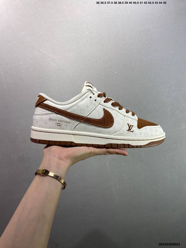 公司级Nike Sb Dunk Low Lv联名 纯原大厂出品 极力推荐 原装头层材料 独家版型蒸餾加工 帶來的是更好的视觉和脚感体验 大厂纯原品质出货 清洁度