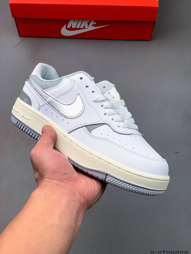 真标半码！耐克Nike Gamma Force新款百搭休闲板鞋！兼顾舒适脚感和出众风范，演绎匠心之作。结构性的支撑贴合感结合复古篮球设计，塑就场外全明星风范。