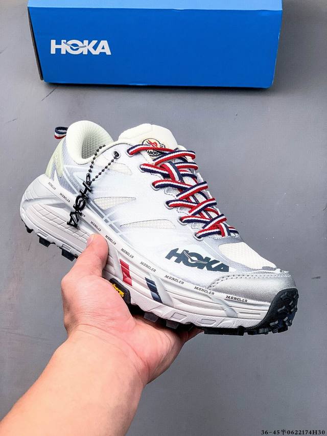 Hoka Mafate Speed 2 超轻厚底轻量山地跑步鞋 原装轻量化材料Fresh Foam 超轻量中底全部用料过3C认证滚动平衡科技减少33%能量消耗