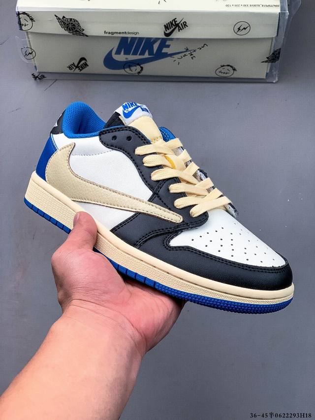 真标半码！耐克Nike Air Jordan Low 1 乔1低帮倒勾经典休闲鞋 0622293H18