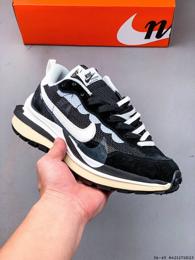 Nike 耐克 日式解构美学联名Sacai X Pegasus Vaporfly Sp 混合马拉松解构前卫变形三层底休闲运动慢跑鞋 0621271D23