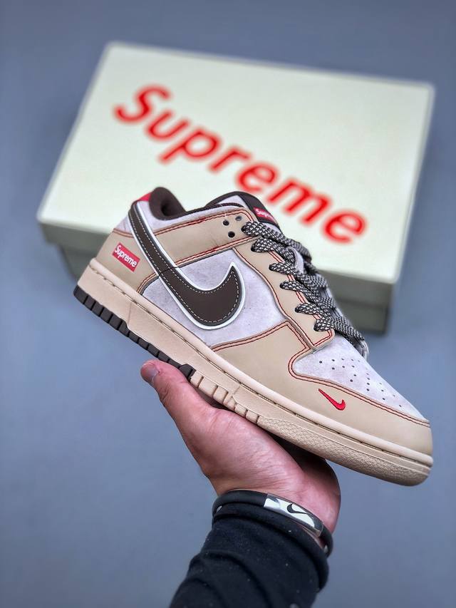 今日福利特价 Nk Sb Dunk Low Sup联名-做旧黑勾 周年高端定制 低帮休闲板鞋 Mm1089-021 #定制鞋盒 大厂纯原品质出货 超高清洁度 皮