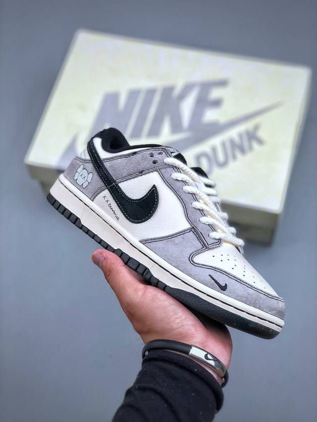 今日福利特价 Nk Sb Dunk Low Kaws系列-灰白黑勾 周年高端定制 低帮休闲板鞋 Mm1089-015 #定制鞋盒 大厂纯原品质出货 超高清洁度