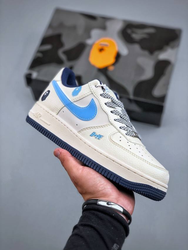 Nike Air Force 1'07 Low 猿人头联名 空军一号低帮休闲板鞋 Hs8068 010 #原楦头原纸板 原装鞋盒 定制五金配件 内置全掌气垫 原