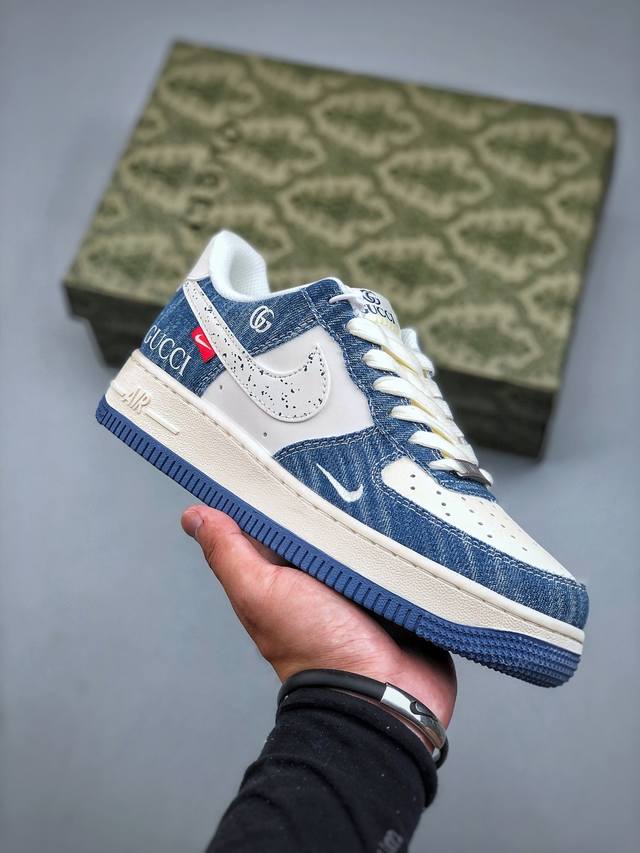 Nike Air Force 1'07 Low 古驰联名 空军一号低帮休闲板鞋 Hs8068 012 #原楦头原纸板 原装鞋盒 定制五金配件 内置全掌气垫 原厂