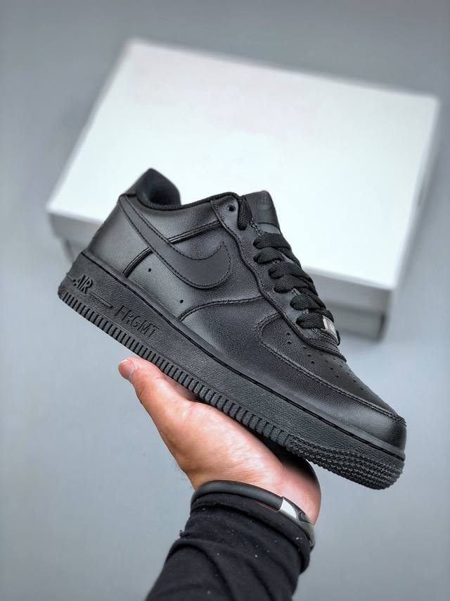 Nike Air Force 1 空军一号 黑武士 官方同步 原装级别 原楦头原纸板 打造纯正空军版型#专注外贸渠道 柔软大底#原盒配件 原厂中底钢印、拉帮完美