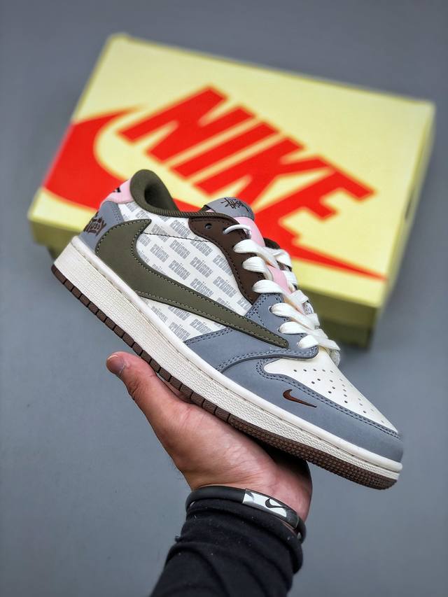 海外爆款限量发售！Travis Scott X Fragment Design X Jordan Air Jordan 1 Low Og Sp “斯图西联名--