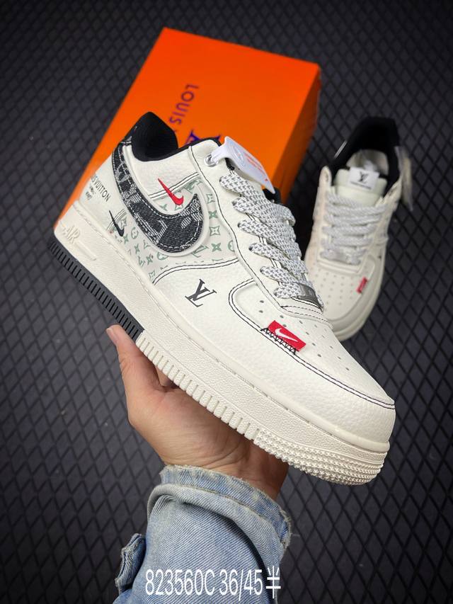 C 公司级Nike Air Force 1‘07 Lv8 原楦头原纸板 打造纯正低帮空军版型 专注外贸渠道 全掌内置蜂窝气垫 原盒配件 原厂中底钢印、拉帮完美