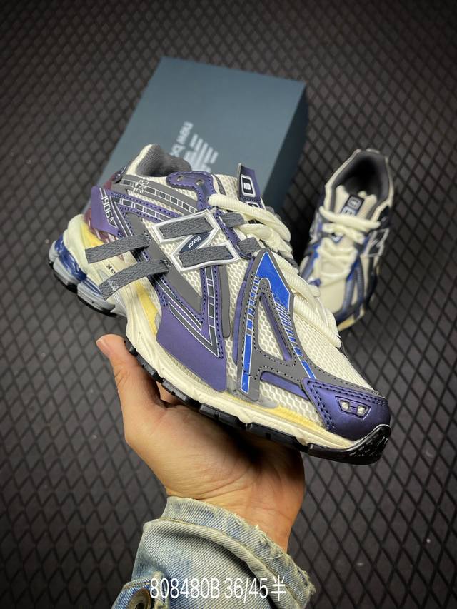 B New Balance 1906系列复古老爹风休闲运动慢跑鞋 U1906Anb #采用轻质牛剖革拼接透气网眼衬垫织物鞋面材质 T-Beam大底提供足步弓支撑