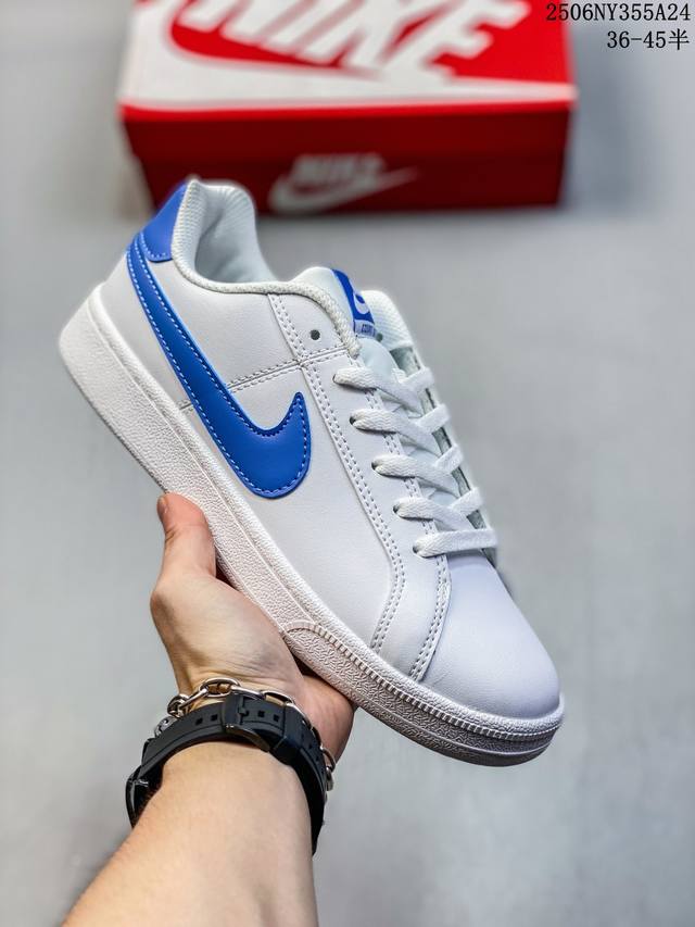 耐克Nike Court Royale Ac 运动鞋低帮小白鞋轻便休闲鞋板鞋 货号:749867-107 Size:36 36.5 37.5 38 38.5 3