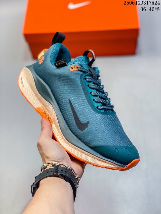 Nike React Infinity Run Flyknit 4 Gtx 舒适百搭 低帮 休闲跑步鞋 男女款 绿色 尺码：见图 编码：06Jgd317A24