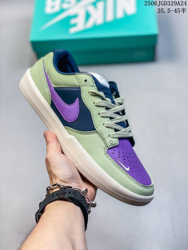 Nike Sb Force 58 Fs全系陆续出货 硫化杯底 原楦版型 独家私模 融入打孔设计 独家独立真半码 35.5起 帆布和麂皮绒面制成 浓浓复古年而不腻