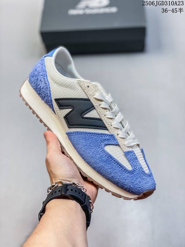 真标带半码 New Balance U471系列米白深蓝男女低帮薄底复古运动休闲鞋U471Ak 尺码：见图 编码：06Jgd310A23