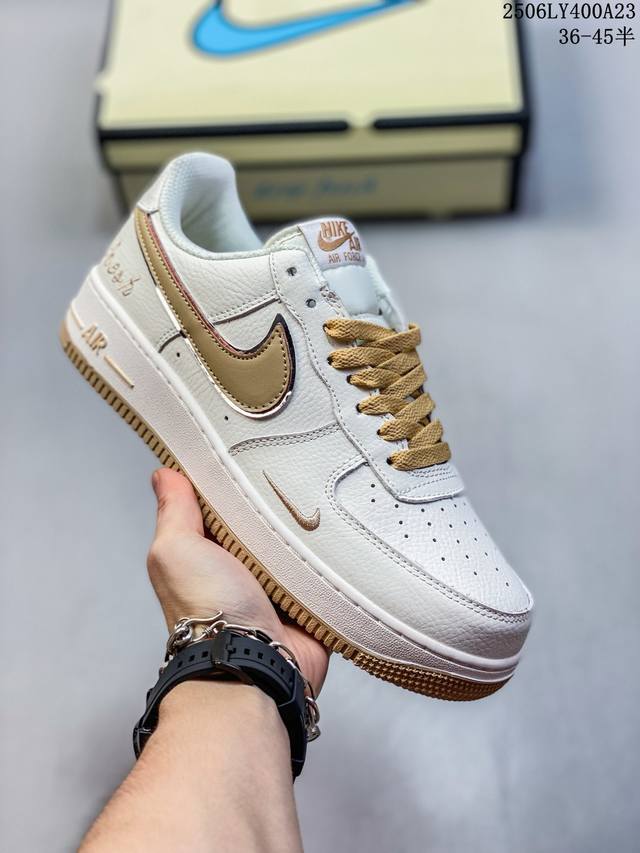 头层特价 小红书爆款 Nike Air Force 1 Low '07 “Keep Fresh” 低帮空军一号休闲板鞋 “米酒红小勾” Bm -102 尺码：3