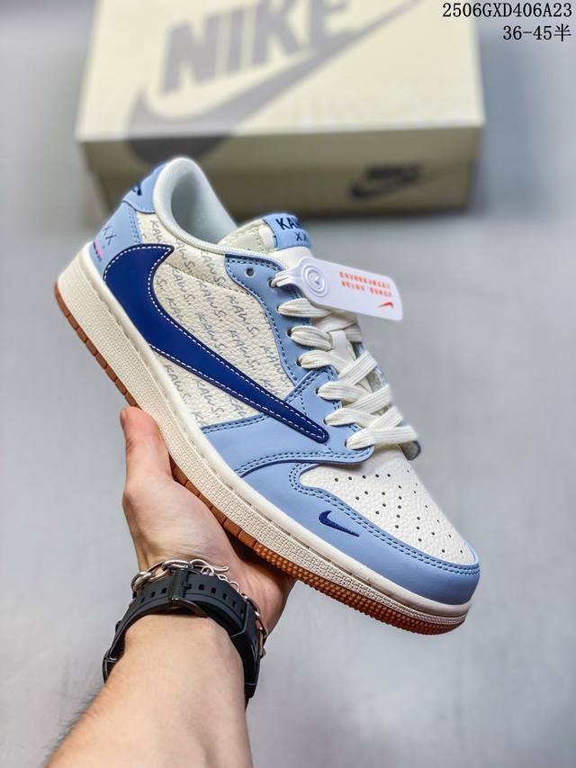 海外爆款限量发售！Travis Scott X Fragment Design X Jordan Air Jordan 1 Low Og Sp “Kaws联名