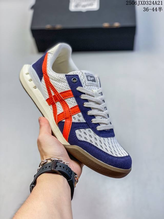公司级Onitsuka Tiger鬼塚虎 Ultimate 81 Ex 绒面革 防滑耐磨低帮 生活休闲鞋 货号:1183B720- 尺码:36 37 38 39