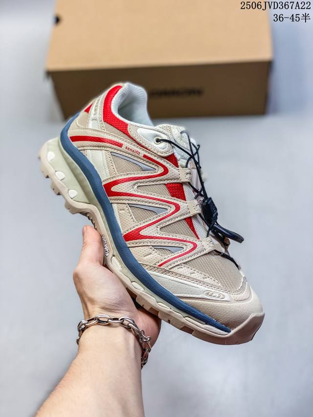萨洛蒙 Salomon Xt-Quest Adv ”Beige“ 萨洛蒙 探索者系列户外越野跑鞋 410523 36 Vo #鞋面采用Sensifit贴合技术