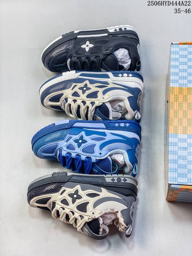 公司级 路易威登板鞋系列 路易威登 Louis Vuitton Lv路易威登板鞋 黑灰格子 货号：-尺码看图所示 编码：104532 Lv路易威登Louis V