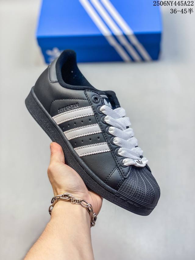 Adidas Originals Superstar 全新配色 贝壳头休闲板鞋 独家控货 平台正单 全鞋百分百原材料 全鞋电脑针车 Logo针车间距针数原版一致
