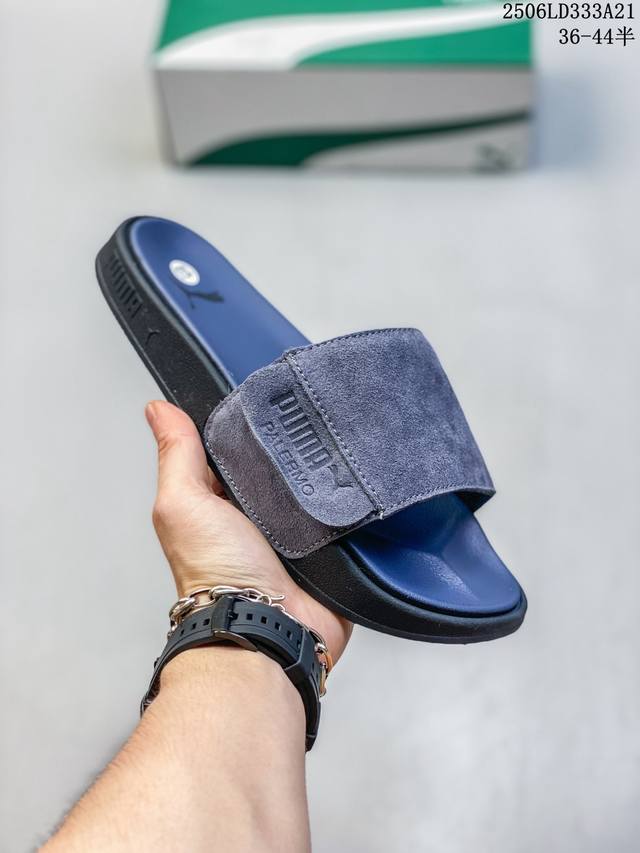 Puma彪马拖鞋男鞋女鞋2025夏季新款外穿一字拖软底运动凉拖399041 尺码：见面 编码：06Ld333A21