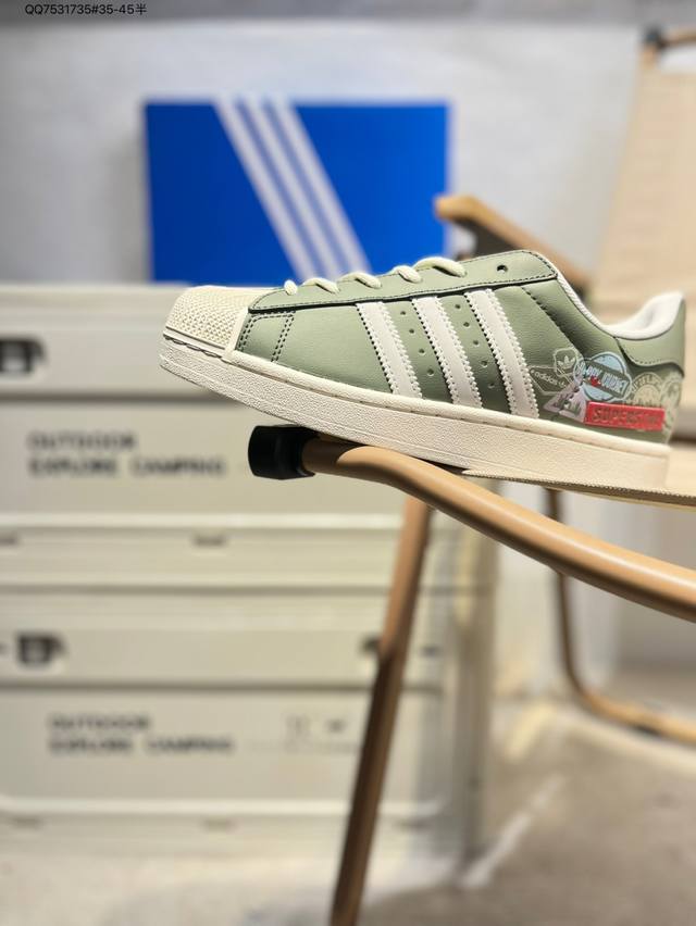 阿迪达斯Adidas三叶草 Originals Superstar 贝壳头系列低帮经典百搭休闲运动Jr1331 Qq7531735#35-45半