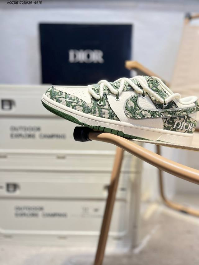 Dior X Nike Sb Dunk Low 大厂出品 极力推荐 新配色 原装头层材料 独家版型蒸餾加工 帶來的是更好的视觉和脚感体验 大厂纯原品质出货 清洁