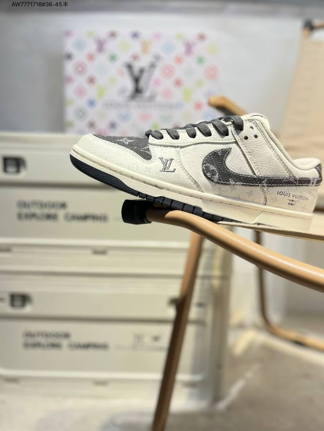 Lv X Nike Sb Dunk Low 大厂出品 极力推荐 新配色 原装头层材料 独家版型蒸餾加工 帶來的是更好的视觉和脚感体验 大厂纯原品质出货 清洁度
