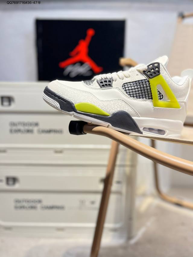 Air Jordan 4 Retro Black Military Blue 迈克尔 乔丹Aj4代中帮复古休闲运动文化篮球鞋Hj5990 Qq7691716#3