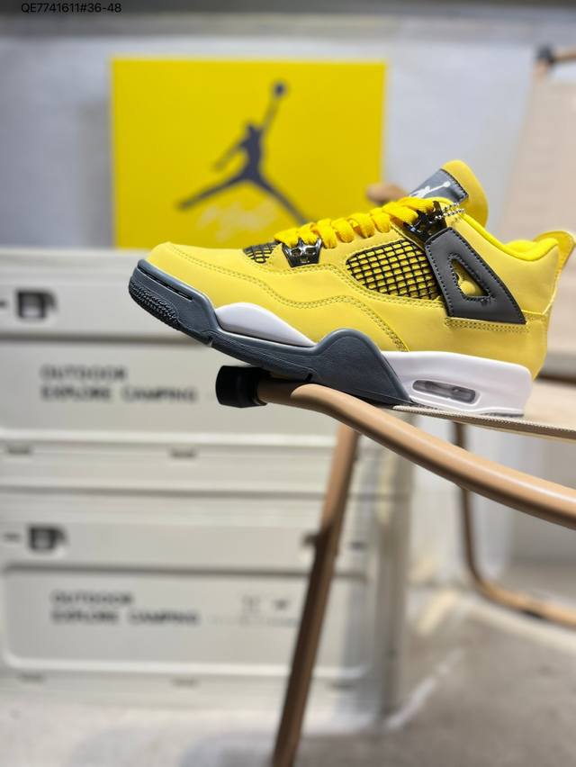 Air Jordan 4 Retro Black Military Blue 迈克尔 乔丹Aj4代中帮复古休闲运动文化篮球鞋Ct8527 Qe7741611#3