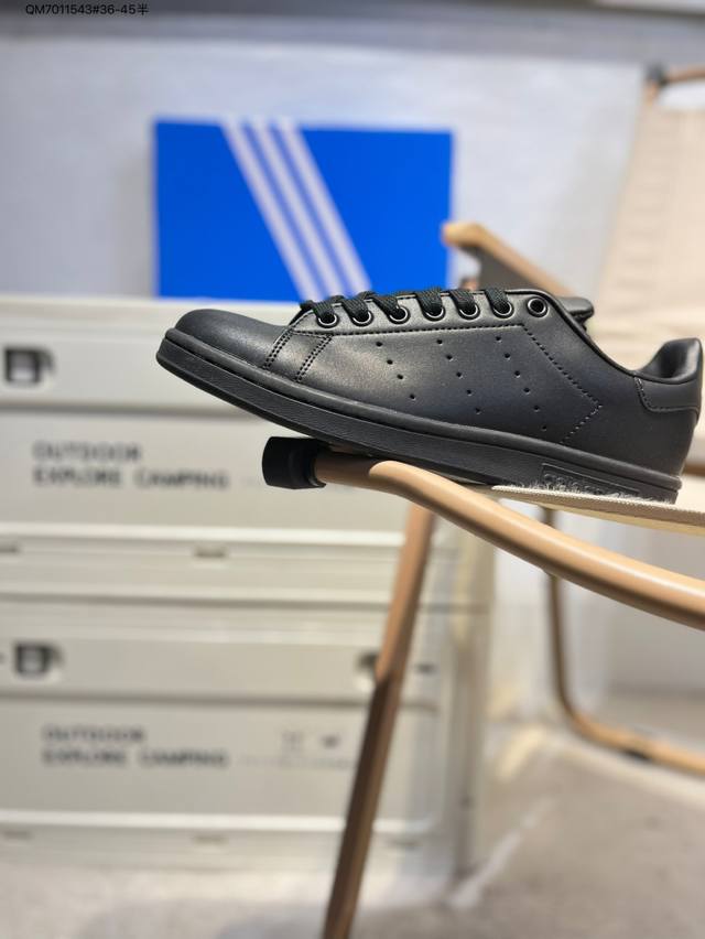Adidas Stan Smith 史密斯 头层皮 休闲百搭板鞋 原厂楦头经典版型M20327 Qm7011543#36-45半
