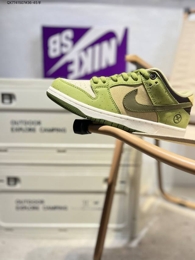 Yuto Horigome X Nike Sb Dunk Low 堀米雄斗联名 蓝绿羽毛 货号：Hf8022 Qx7741507#36-45半