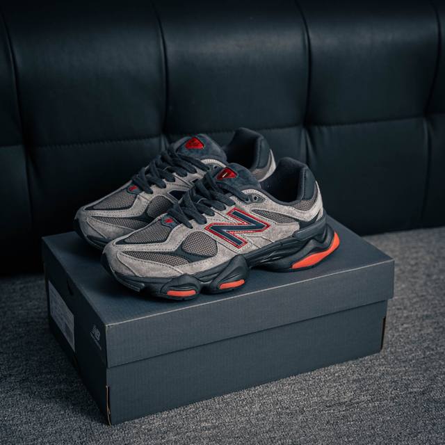 核心私 New Balance Nb9060系列 新百伦绒面革网布经典百搭防滑耐磨透气低帮生活休闲鞋 全套原楦原纸板原厂数据开发 进口三明治网面 原装进口翻毛皮