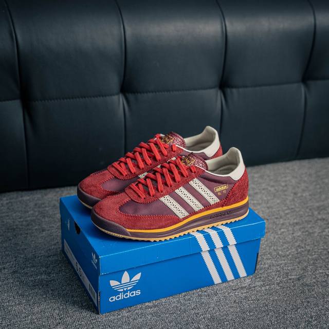 核心私 Adidas Originals Sl 72 Rtn 复古单品 Adidas Originals Sl 72 Rs 防滑 低帮 生活体闲鞋 男女同款简约