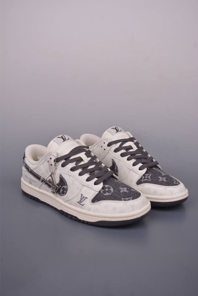 Nike Sb Dunk Low Lv联名 纯原大厂出品 极力推荐 原装头层材料 独家版型蒸餾加工 帶來的是更好的视觉和脚感体验 大厂纯原品质出货 清洁度 电绣