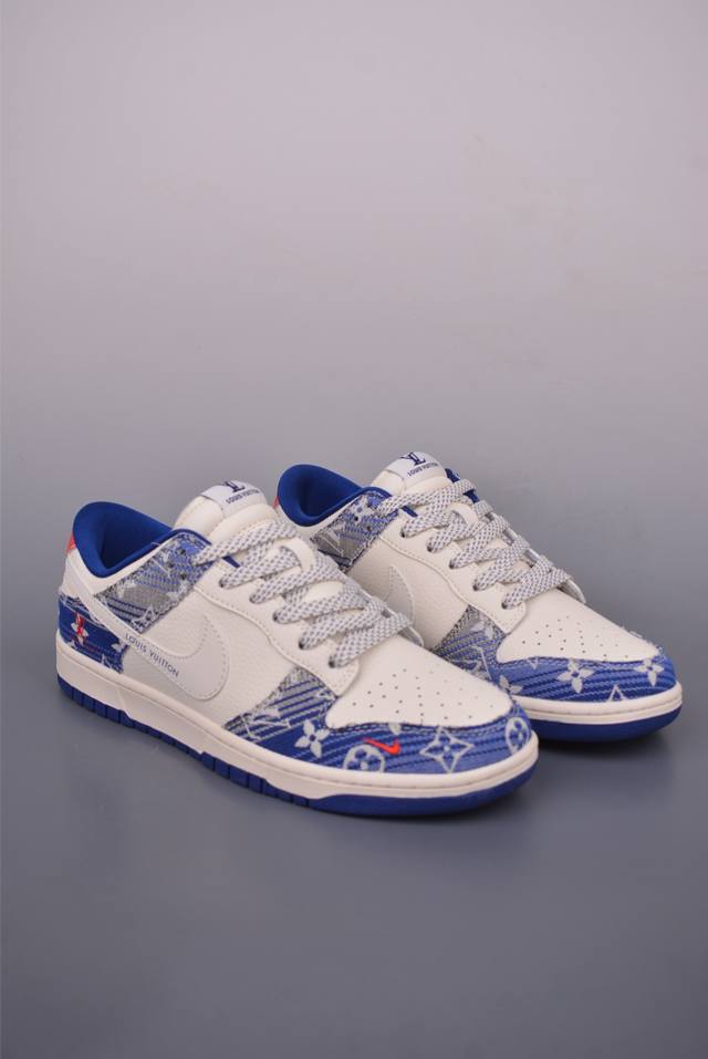Nike Sb Dunk Low Lv联名 纯原大厂出品 极力推荐 原装头层材料 独家版型蒸餾加工 帶來的是更好的视觉和脚感体验 大厂纯原品质出货 清洁度 电绣