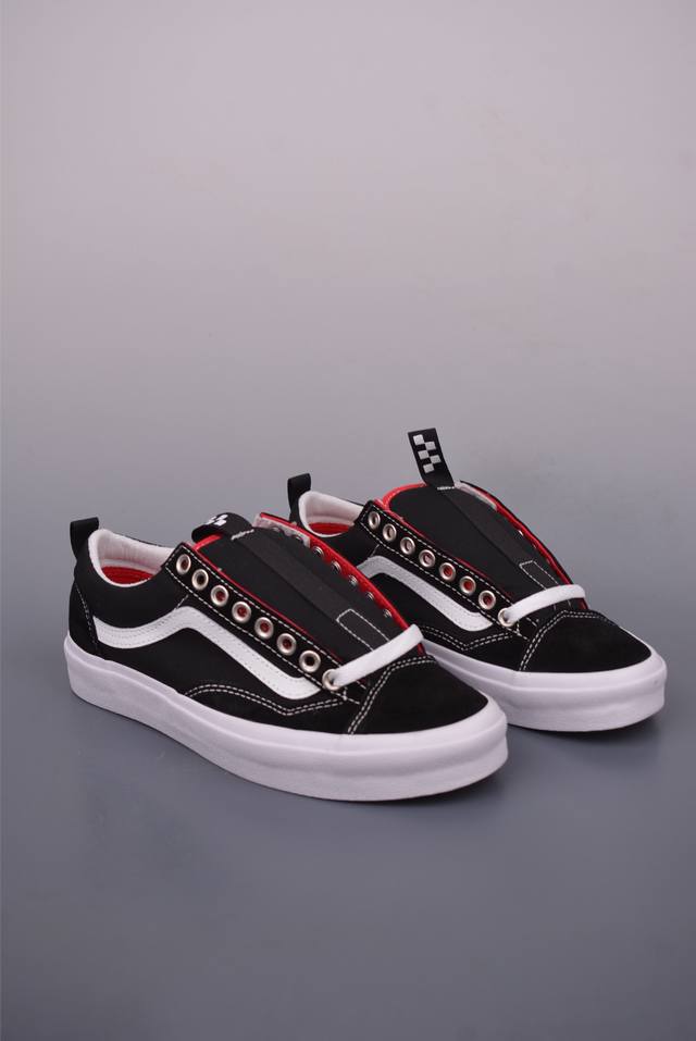 Vans Old Skool Skate 36 黑白 范斯官方 舒适百搭休闲滑板鞋 鞋型升级融合面包鞋元素 时尚简约 加厚鞋舌设计 毛圈内衬搭配缓震鞋垫 提升舒