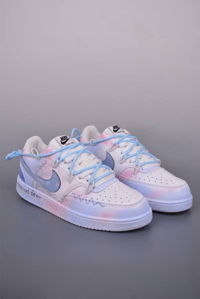 Nike Court Vision Low 手绘涂鸦 休闲运动板鞋 纯原版本 低帮百搭透气休闲运动板鞋，经典耐用的设计，兼顾舒适脚感和出众风范，演绎匠心之作。结