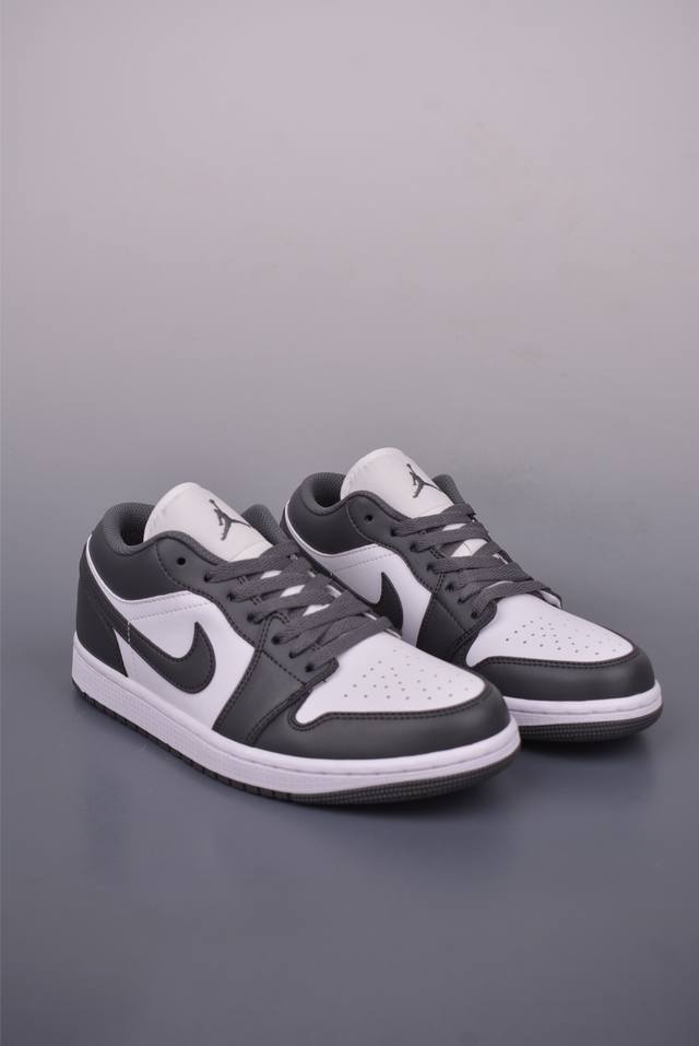 Air Jordan 1 Low 灰白 Aj1乔1低帮休闲板鞋 同步官方配色 市场唯一独家头层皮打造 原鞋原档案开发 原厂皮料 原档冲孔鞋头 正确满胶鞋垫 四线
