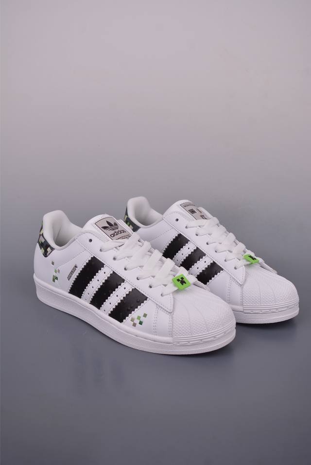Adidas Originals Superstar 2代 2025全新版本 贝壳头官方同步 渠道正品订单 诠释市场最高工艺水平 贝壳头经典小白板鞋 专柜上架同