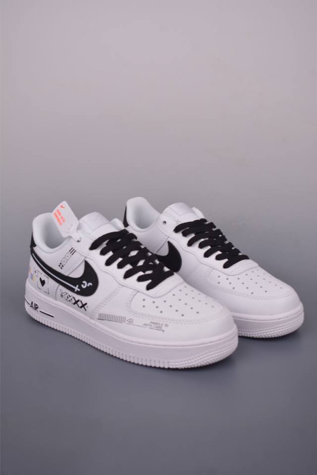 Nike Air Force 1 Low 暴力熊联名 原楦头原纸板 打造纯正空军版型 专注外贸渠道 全掌内置蜂窝气垫 原盒配件 原厂中底钢印、拉帮完美 官方货号