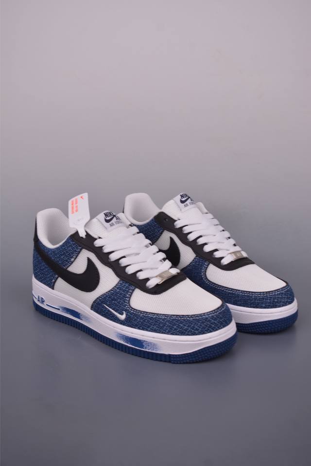 Nike Air Force 1 Low 单宁牛仔 原楦头原纸板 打造纯正空军版型 专注外贸渠道 全掌内置蜂窝气垫 原盒配件 原厂中底钢印、拉帮完美 官方货号: