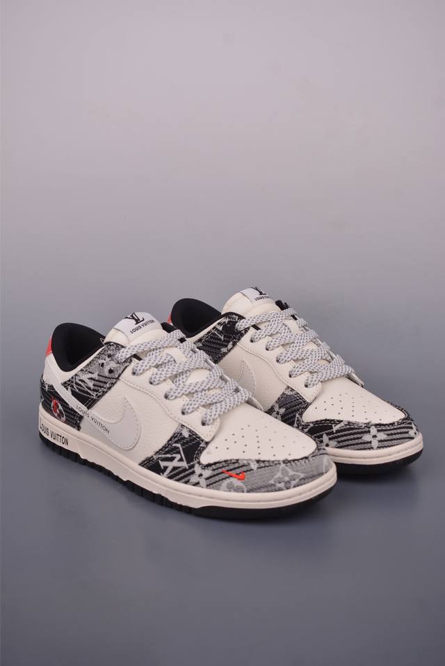 Nike Sb Dunk Low Lv联名 纯原大厂出品 极力推荐 原装头层材料 独家版型蒸餾加工 帶來的是更好的视觉和脚感体验 大厂纯原品质出货 清洁度 电绣