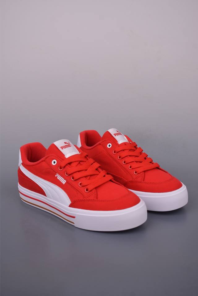 Puma Court Classic Vilc Fs透气布面 彪马薄底系列 复古运动休闲跑鞋 鞋面设计轻量透气 提供了舒适性和穿着感受 柔软内里材质 穿着更加舒