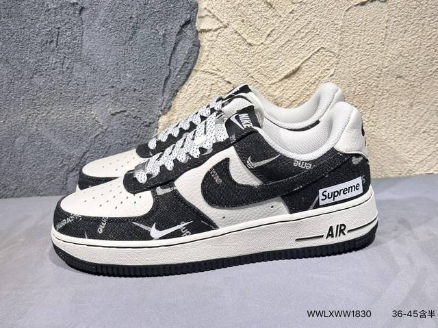 新品上市实拍 海外限量发售！公司级Nike Air Force 1 '07 Low 古驰联名联名-灰棕小绿勾 空军一号低帮 运动鞋 休闲鞋 折边针车 工艺难度大