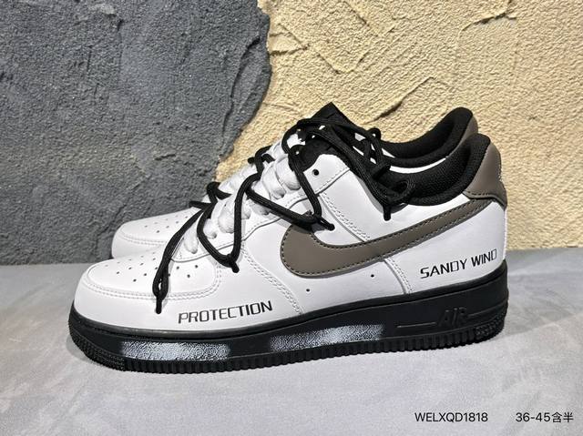 Air Force 1 Low 811制造 无声缠绕 黑白灰 经典休闲运动板鞋 #原楦头原纸板 打造纯正空军版型#专注外贸渠道 全掌内置蜂窝气垫 #原盒配件 原